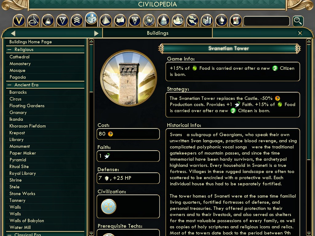 Queen Tamar, Svan Tower, Khevsur Warriors - Georgia added to the Civilization V game by modders geotv.ge